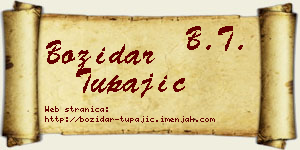 Božidar Tupajić vizit kartica